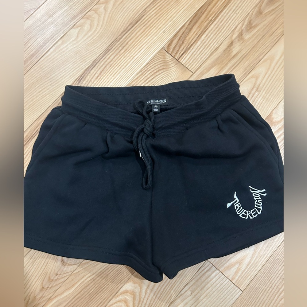 NWOT True Religion Black Athletic Shorts
